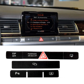 Knop Reparatie Sticker Voor Audi A8 D3 2004 tot en met 2009 Voor Audi A8 Accessoires Auto-Tuning-Auto Stickers Voor Dashboard, middenconsole