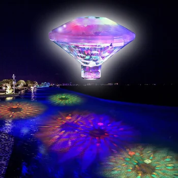 LED Drijvend Zwembad Licht Diamond Shape Kleurrijke Drijvende Lamp Waterdichte RGB LED-Licht voor de Vijver Zwemmen Vissen Tank Bad Decoratie