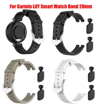 Lederen Sport Band Riemen Vrouwen Sport Armband Vervanging Horlogeband Voor -Garmin Lily Smart watch Accessoires