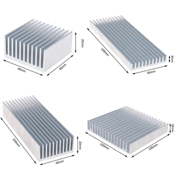 Legering van het aluminium Heatsink Cooling Pad Voor High Power LED Chip Koeler Radiator koelelement 4 maten