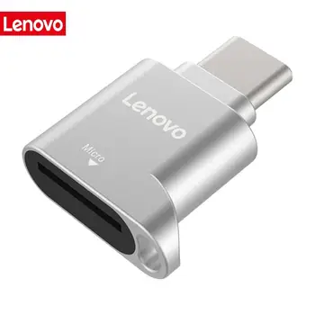 Lenovo D201 USB Type C Card Reader 480 mbit / s 512 GB USB-C TF Micro SD OTG-Adapter van het Type C TF Geheugenkaart Lezer Voor een Laptop, Telefoon