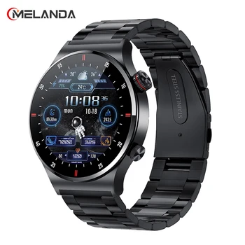 MELANDA 2023 Nieuwe Bluetooth Bellen Smart Watch Mannen Full-Touch Fitness Tracker hartslagmeter Smartwatch Voor Android, IOS