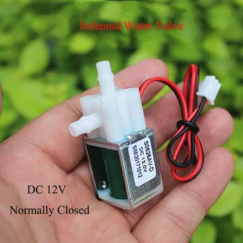 Miniatuur Magneetventiel Magneetventiel, Normaal Gesloten DC 12V Elektrische ontluchtingsventiel Voor tuinbesproeiing