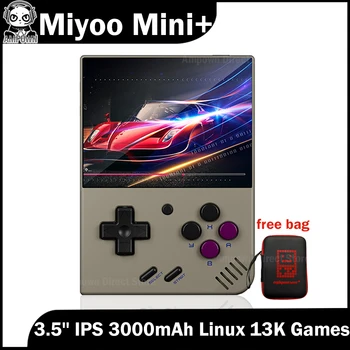 Miyoo mini + Miyoomini Plus 3,5 inch IPS-OCA Draagbare Retro 128GB Video Game Consoles ARM-Cortea-A7 3000mAh Ondersteuning voor PS GBA, GBC FC
