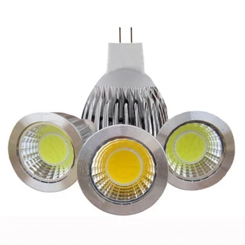 Nieuwe High Power Lampada Led MR16 COB 9 W 12 W 15 W Led Cob Spotlight Koel Wit MR 16 12 V GU5.3 /110V/ 220V