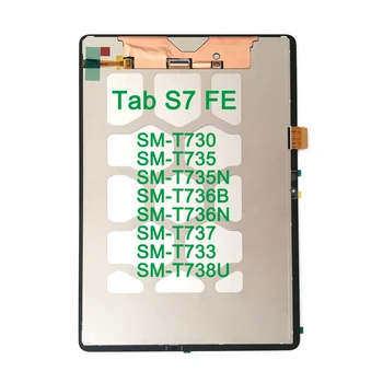 Nieuwe Originele LCD Scherm Display Voor Samsung Galaxy Tab S7 FE SM-T730 SM-T733 SM-T735 SM-T735N T737 Met de Becijferaar van het aanrakingsscherm
