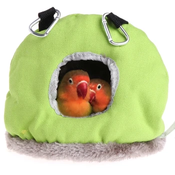 Nieuwe Parrot Nest Pluche Warme Winter Hangmat Huisdier Vogel Hangt Swing Bed Grot 3 Grootte