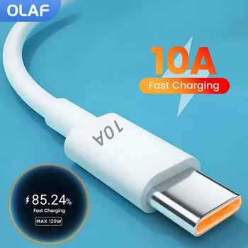 Olaf 10A USB Type C snoer Snel Opladen Kabel Voor Huawei Mate 40 Xiaomi Samsung Eren 50 OPPO voor het Snel Opladen van USB-C Kabel Gegevens Koord