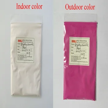Photochromic pigment poeder zonlicht actieve pigment solor gevoelige pigment item:HPLC-01 kleur:rood 1 lot=10gram gratis verzending.