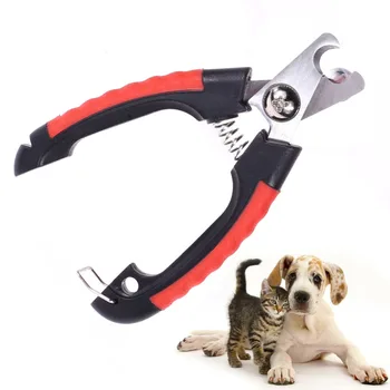 Professionele Hond Nail Clipper Cutter Roestvrij Staal Verzorging Schaar Clippers voor Dieren Katten met Lock Maat S M