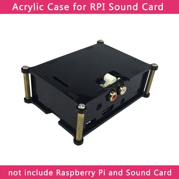 Raspberry Pi Analoge Audio-Board Acryl Geval voor HIFI-DAC geluidskaart Vak Shell voor een Raspberry Pi Model 3 B+/3B/2B