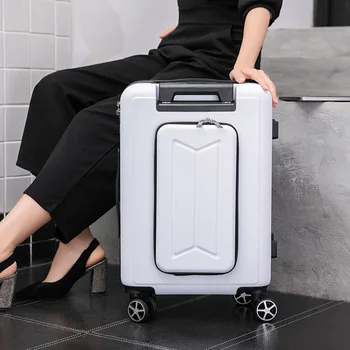 Reis-Pak rollen Bagage-wiel Trolley vrouwen fashion Box mannen Valise met laptop bag 20