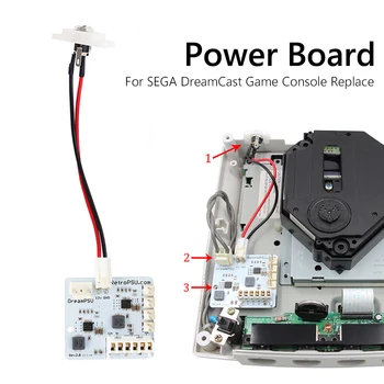 Rev2.0 Droom PSU 12V Power Supply Board + Stekker Adapter Voor de SEGA DreamCast spelcomputer Vervangende Onderdelen Voor een Droom VOEDING