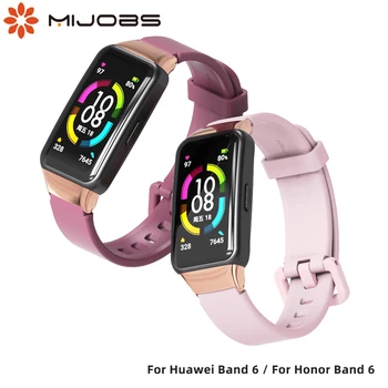 Riem Voor Huawei Band 6 Smart Wristands Vervanging Armband voor de Eer Band 6 Riem Silicone Horloge van de Pols Riem Accessoires