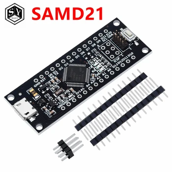SAMD21 M0-Mini. 32-bits ARM Cortex M0 kern. Pinnen Gesoldeerd. Compatible met Arduino Nul, Arduino M0. Formulier Mini.