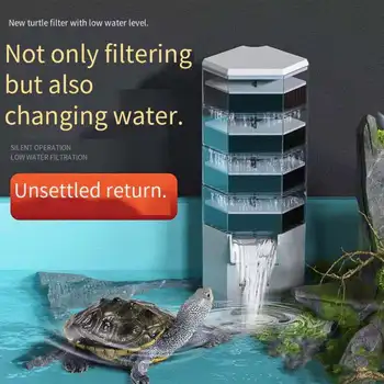 Schildpad tank filter fecale zuig-pomp lage zuigkracht van de pomp waterval circulatiepomp laag water filtratie aquarium accessoire