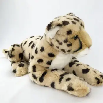Simulatie Grote Pluche Cheetah Panther-Dier Gevuld Pluchen Speelgoed Poppen Jungle Dier Gevulde Pluche Kids Toy Home Decor Bank