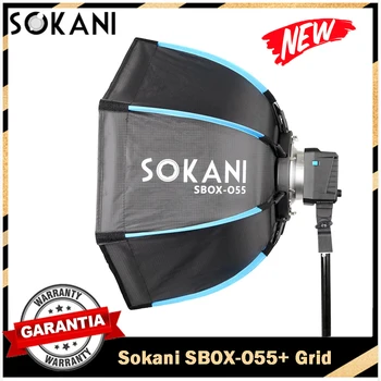 Sokani Opvouwbare Diep Octagon Softbox 55cm Bowens Mount voor Sokani X100 X60 Mini COLBOR CL60 Aputure 60X S 200X-S LED Video Licht