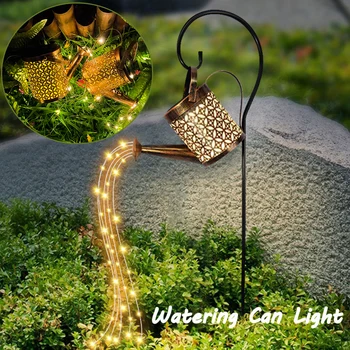 Solar led String Licht Betoverd water Kan Licht Waterdichte Tuin Metalen Retro Lamp Outdoor Tafel Patio Gazon Werf Kunst