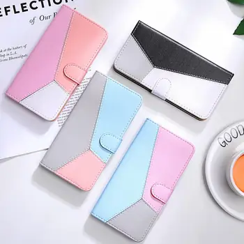 Splicing Flip Leather Wallet Case voor Xiaomi Redmi Opmerking 11S Geval Redmi Opmerking 11 S Opmerking 11 8 9 ProPhone Geval Dekking