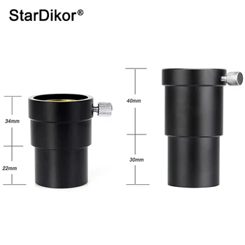 StarDikor 1,25 Inch Naar 1,25 Inch Metalen Lengte 56mm/70mm Oculair Extension Tube Adapter Voor Astronomische Telescopen