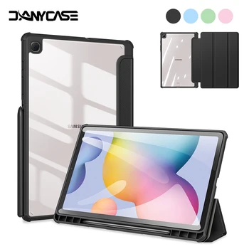 Tablet Case voor de Samsung Galaxy Tab S6 Lite 10.4 A8 10.5 S7 11 S8 S9 Plus S7 FE 12.4 S8 S9 Ultra 14.6 Cover Met Potlood Houder