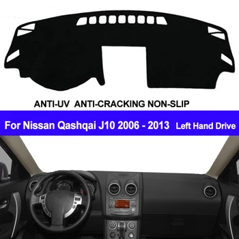 TAIJS Auto Dashboard Cover Dash Mat dashboard Pad Tapijt Dashmat Anti-UV Voor Nissan Qashqai Schurk J10 2006 2007 2008 2009 - 2013