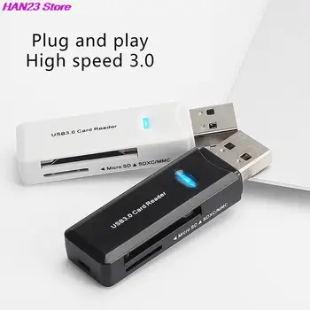 TF SD Card Reader USB 3.0 Kaartlezer, Micro Sd-Kaart Naar een Usb Adaper Smart Card Reader Geheugen Lector De Tarjetas Laptop Accessoires