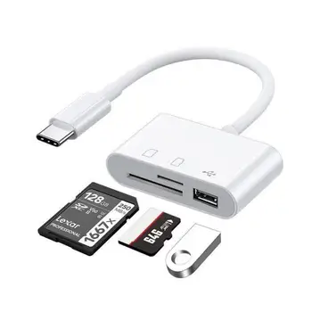 Type-C Adapter TF CF SD Memory Card Reader OTG Schrijver Compact Flash USB-C-Adapter Voor Laptop Macbook IPad Pro Mobiele Telefoon