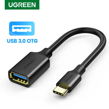 Ugreen USB-C-naar-USB-OTG-Adapter USB-Kabel Type C Male naar USB 3.0-2.0 Female Adapter Kabel voor MacBook Pro, Samsung Type-C Adapter