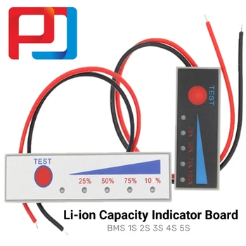 Verschillende populaire 1S 2S 3S 4S 5S 4.2 V-21V Lithium Batterij Li-po-Li-ion-Capaciteit Indicator Board Power Weergave Opladen LED-Tester