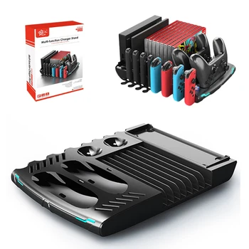 Voor Nintendo-Schakelaar OLED-Vreugde-con-Controller Opladen Dock Schakelaar Joycon Lader Opslag Staan Card Houder Accessoires