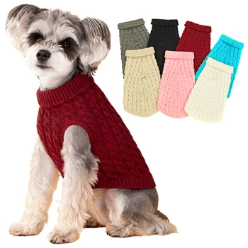 Winter Pet Dog Sweater voor Kleine en Middelgrote Honden Katten Trui Warme Puppy Chihuahua Kniting Jas Pug franse Bulldog Hond Jas Vest