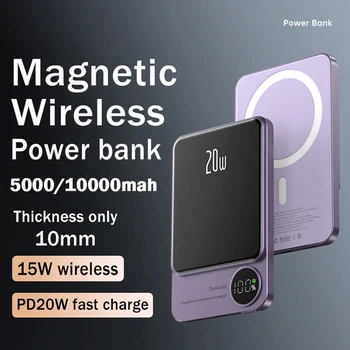 Wireless Power Bank Magnetische 10000mAh Portable Powerbank Type C Snel-Oplader Voor iPhone Xiaomi Samsung Alle Magsafe-Serie Telefoons