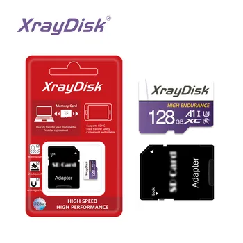 Xraydisk TF 128G Geheugenkaart Flash Kaart U3 A1 C10 V30 Voor Dash Cam Telefoon Camera